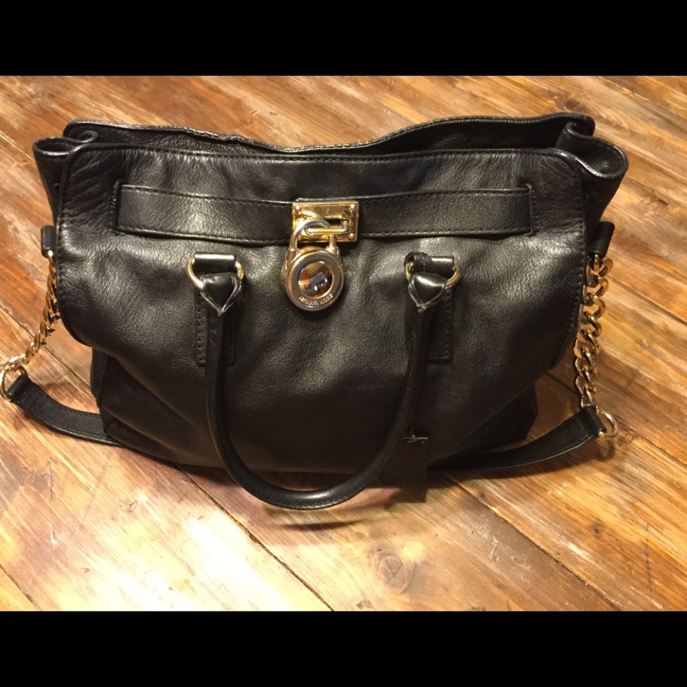EUC Michael Kors Large Black Hamilton